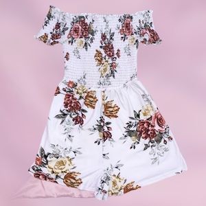 Rue21 white rose romper